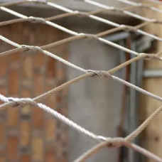 Сетка нержавеющая тросовая с узловым креплением и ромбической ячейкой Н9 7х7 AISI 316 20х35х1 мм